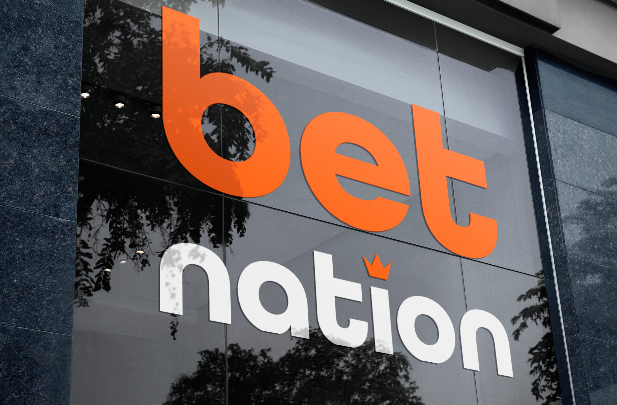 Betnation Kansspelautoriteit logo mock-up