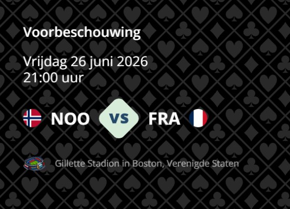 Voorspelling Noorwegen Frankrijk WK 2026 wedden
