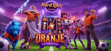 Oranje Spinstorm bij Hard Rock Casino