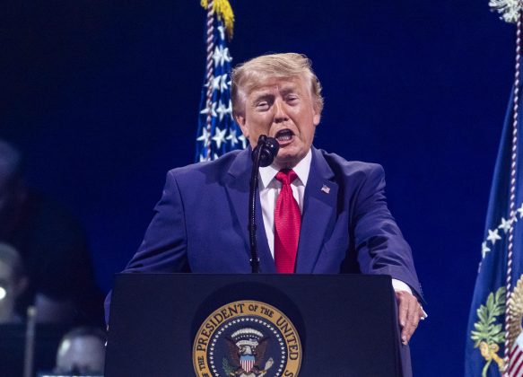 Teleprompter Trump voorkennis
