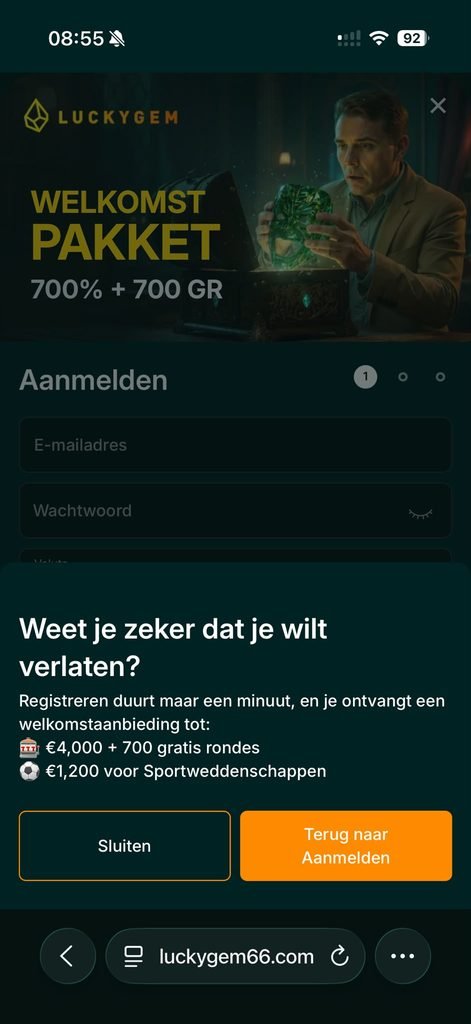 Illegale online casino Lucky Gem