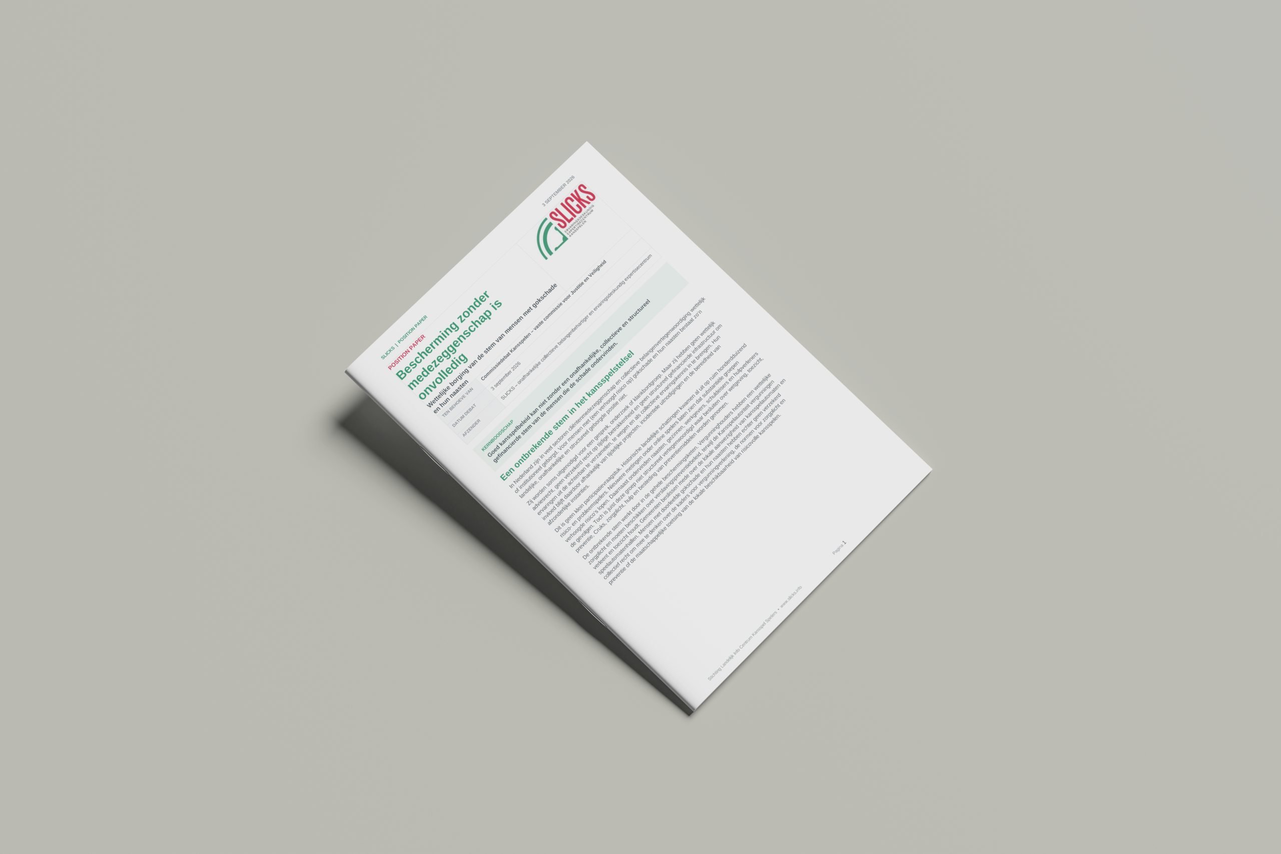 slicks position paper